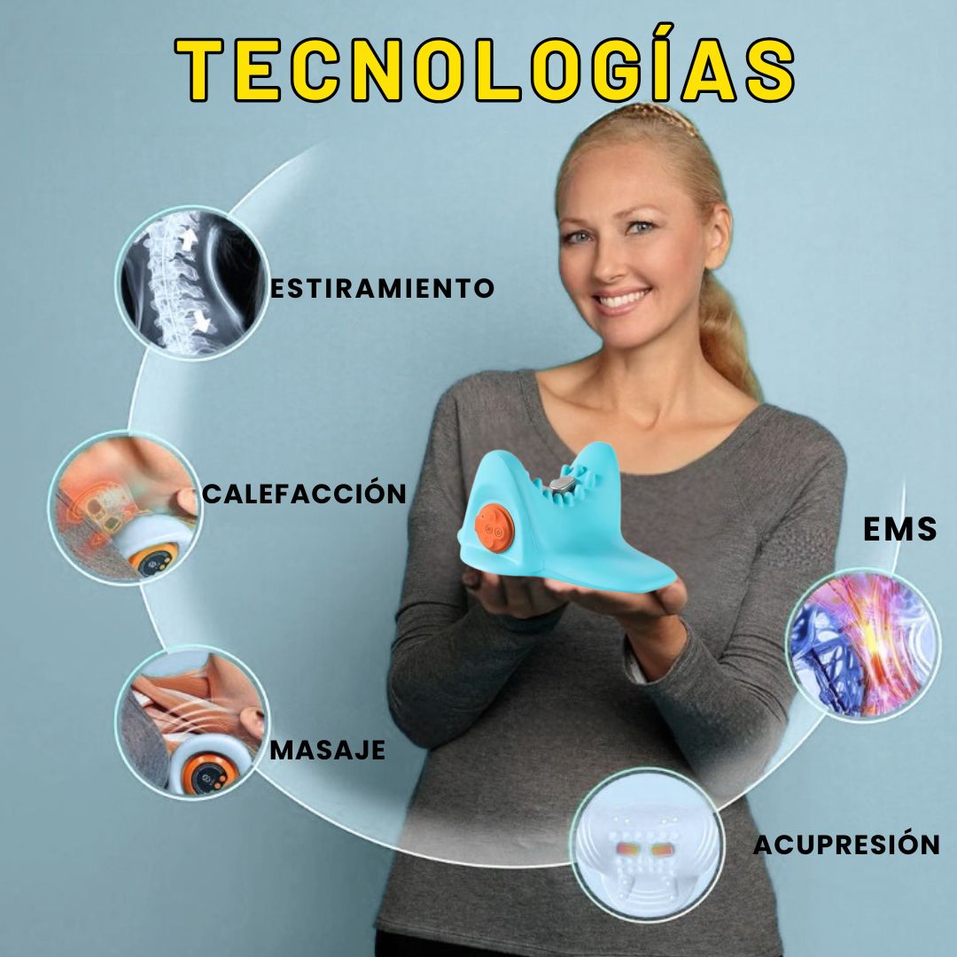 Tensión en el cuello? Siente alivio real con la almohada Bionic Pulse™