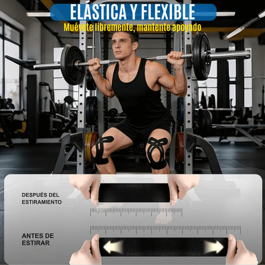 TAPE® Cinta de Kinesiologíca X 10 Unid. Menos dolor, más movimiento.