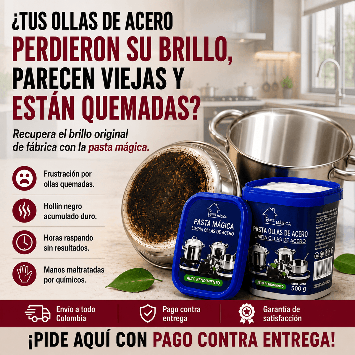 POLISH® Más brillo, menos manchas y una cocina que luce impecable.