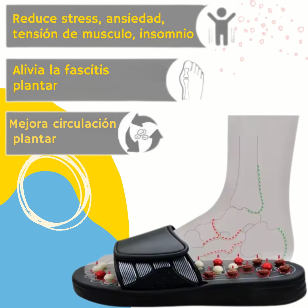 Sandalias Acupresión® Alivia el cansancio y mejora tu bienestar en cada paso.