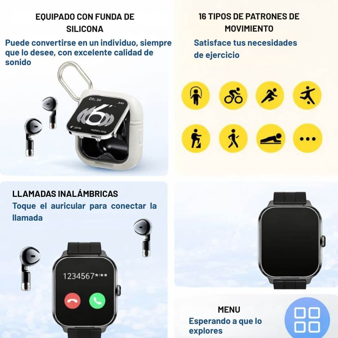 Smart Watch D8 PRO® Tecnología que se adapta a tu ritmo.